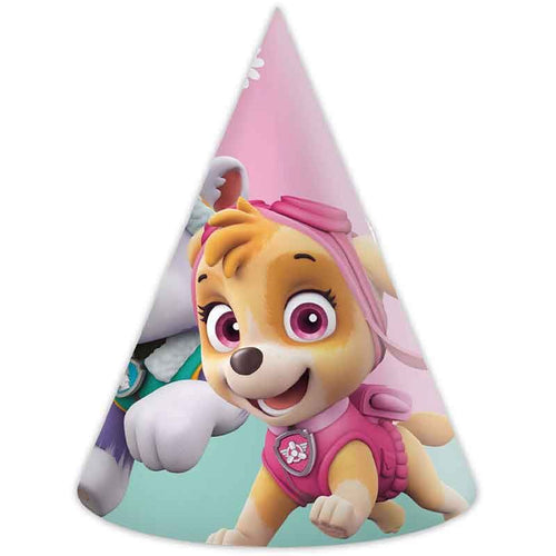 Paw Patrol Skye Party Hats Pack of 6 with Skye and Everest designs