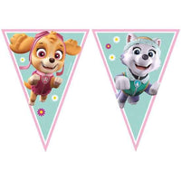 
              Paw Patrol Skye Triangle Flag Banner 2.3m with Skye and Everest designs
            