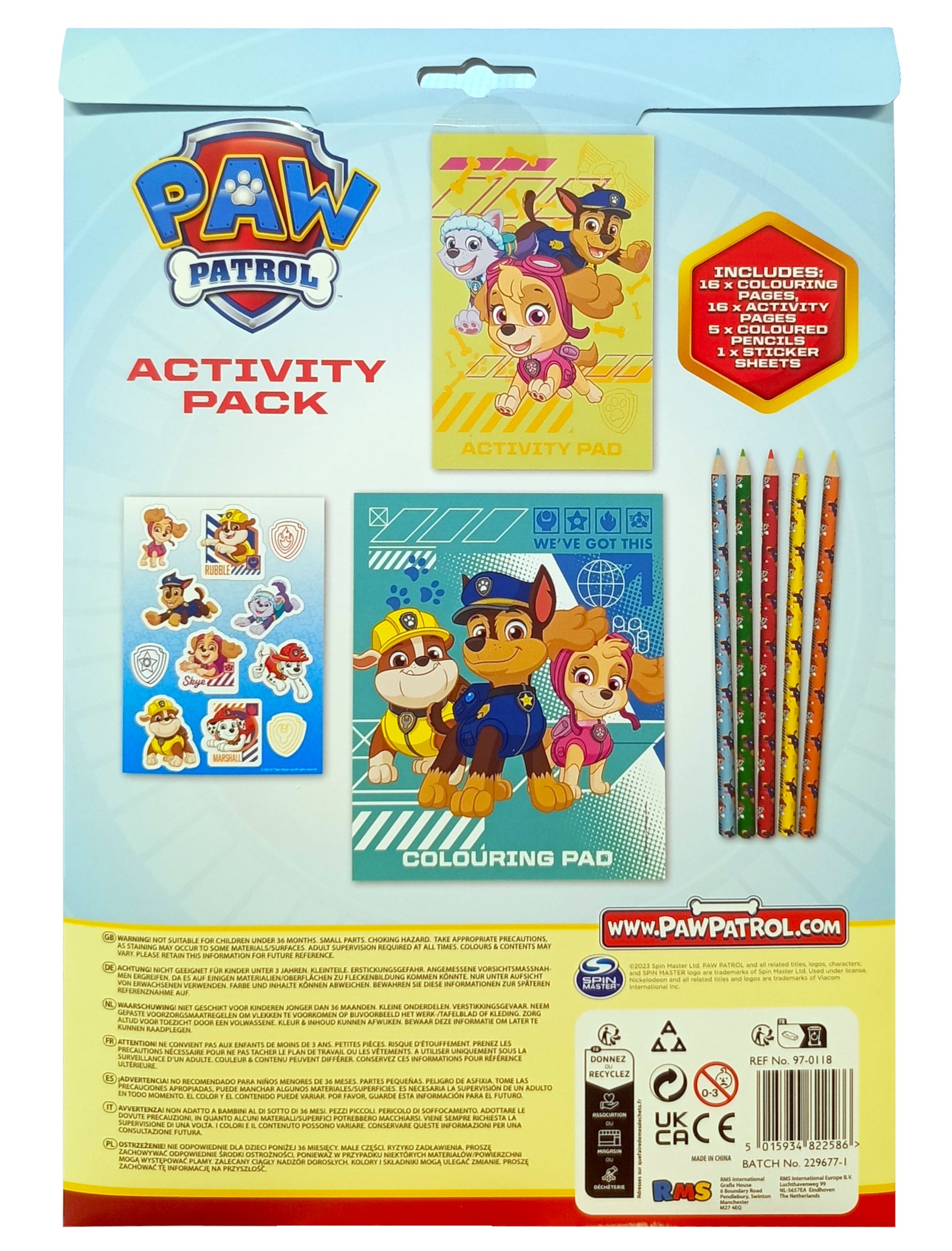 Paw Patrol Activity Pack - Anilas UK