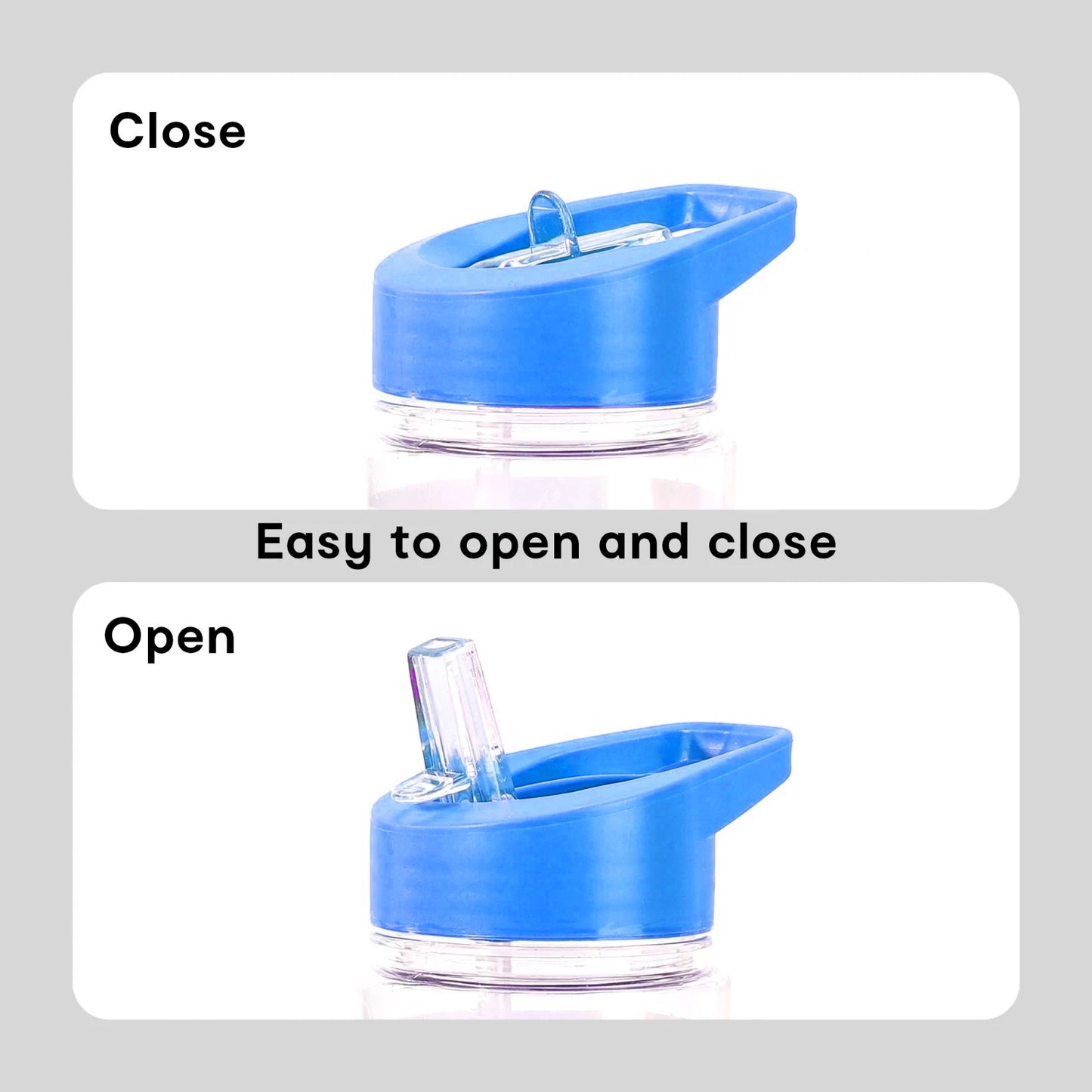 Detail of Paw Patrol Water Bottle revealing leak-proof straw mechanism and cold-keeping design for kids' active hydration