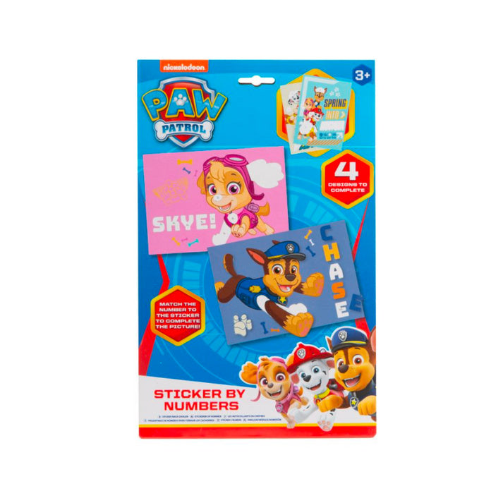 Paw Patrol Sticker By Numbers