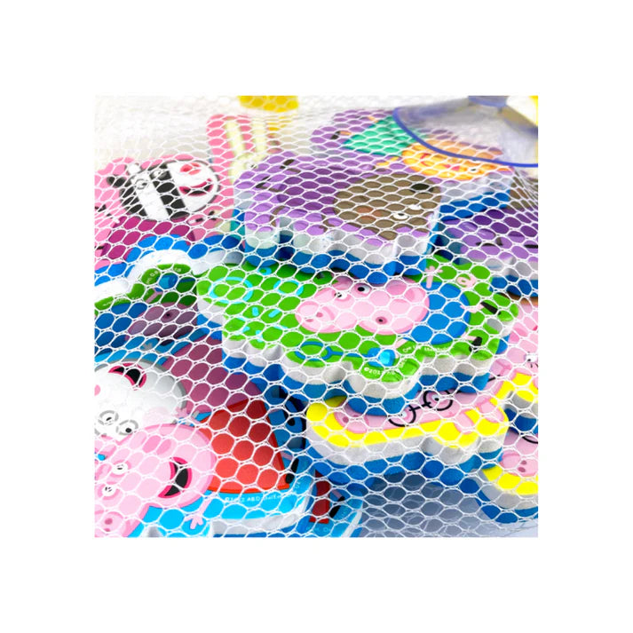Close-up of Peppa Pig Bathtime Memory Match Playset pieces