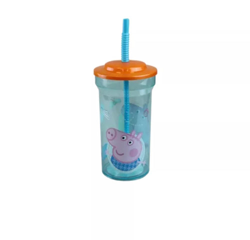 Peppa Pig Clear Straw Tumbler 460ml for kids