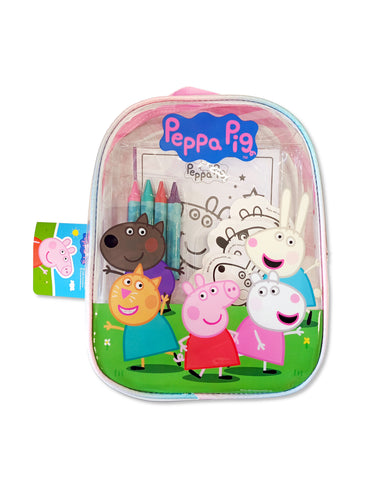 Peppa Pig Craft Backpack front view with playful design