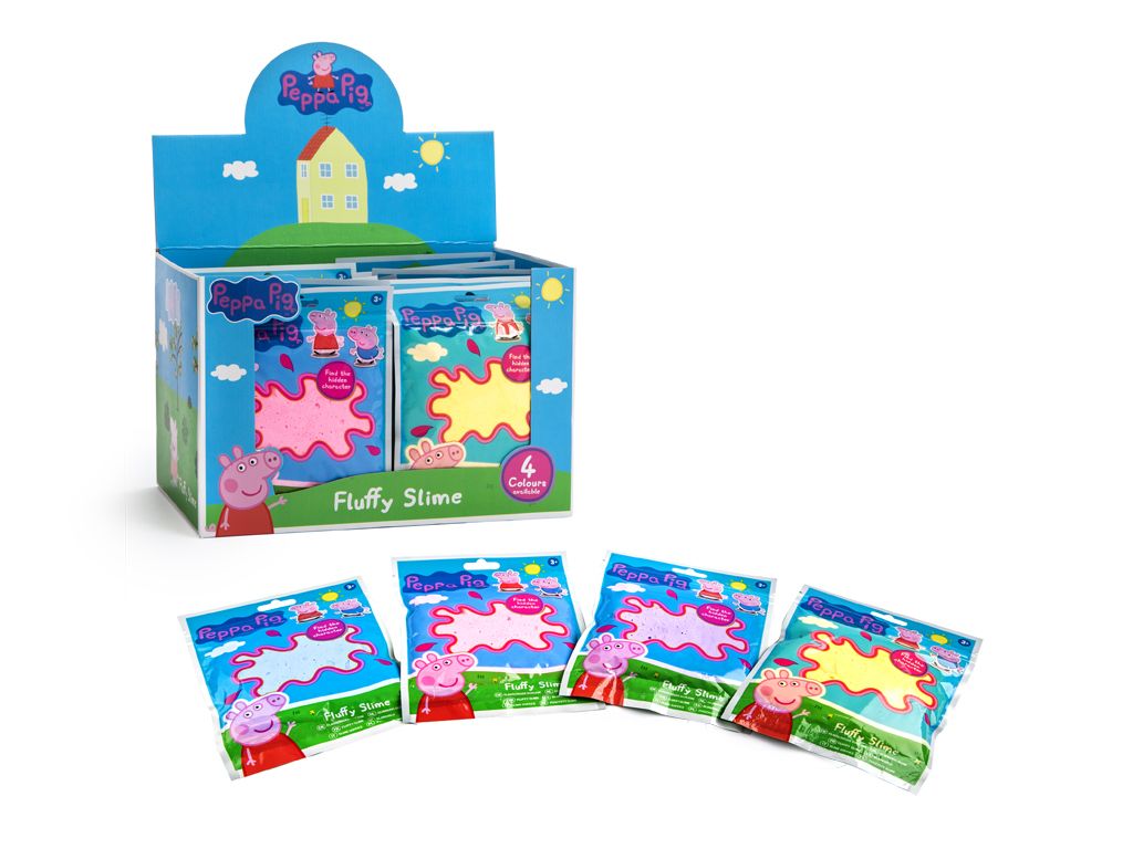 Peppa Pig Fluffy Slime with Hidden Character in pastel colours