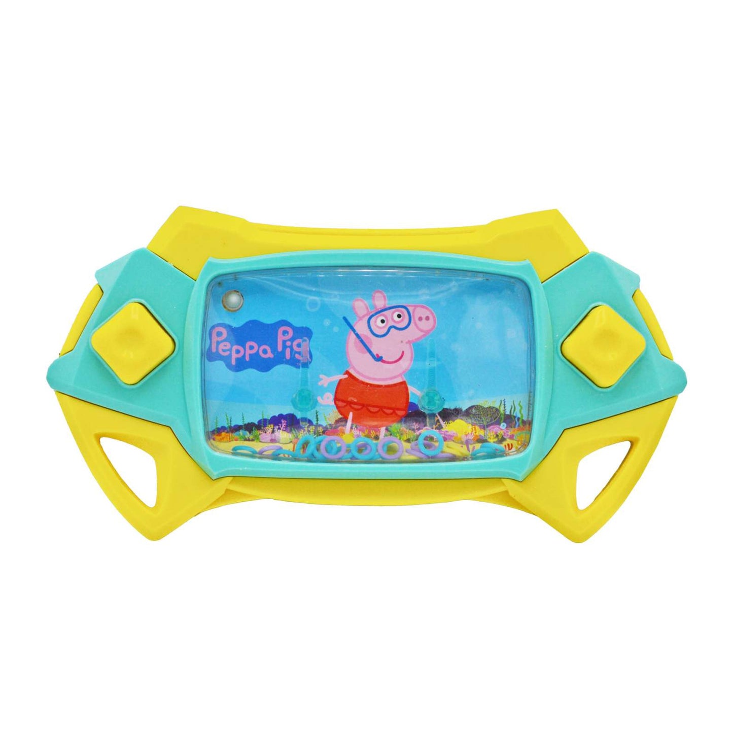 Peppa Pig Handheld Water Game front view with characters 