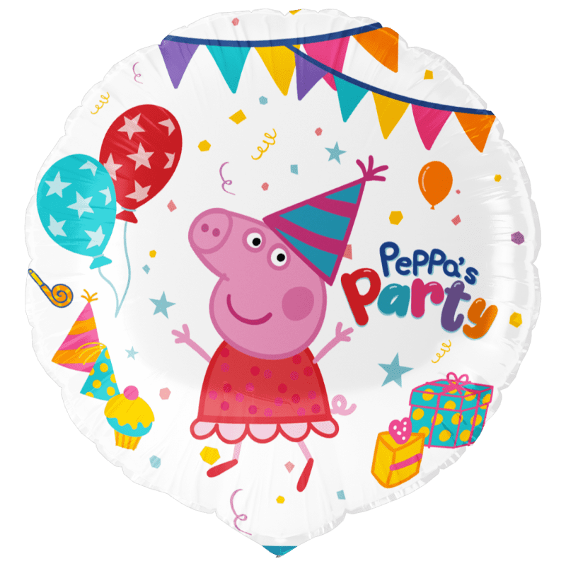 Peppa Pig Party Foil Balloon 46cm with playful Peppa designs