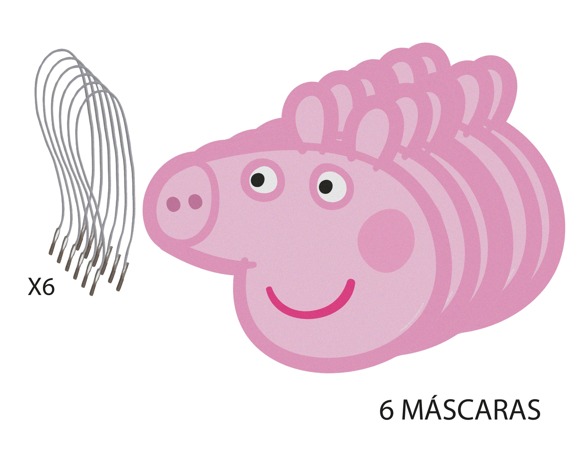 Peppa Pig Party Masks with Peppa and George designs