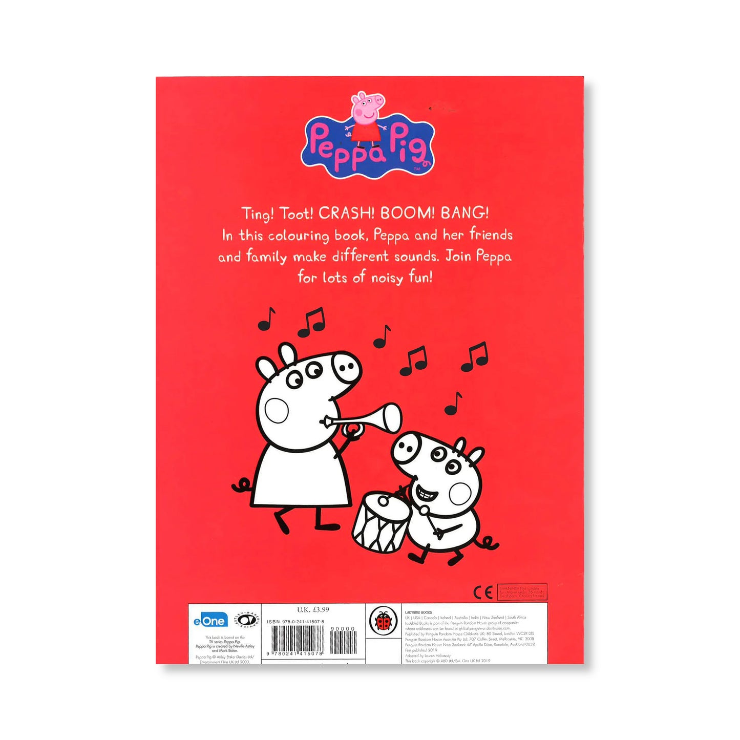 Peppa Pig - Bing Bong Bang Colouring Book - Anilas UK
