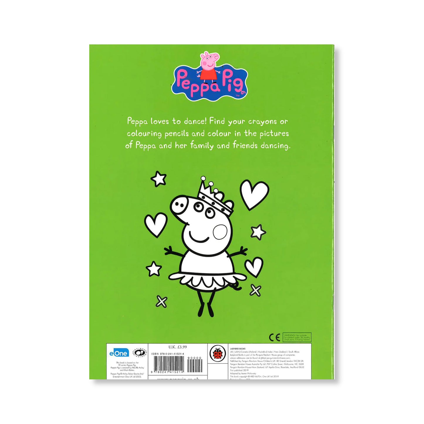 Peppa Pig - Let's Dance - Colouring Book - Anilas UK