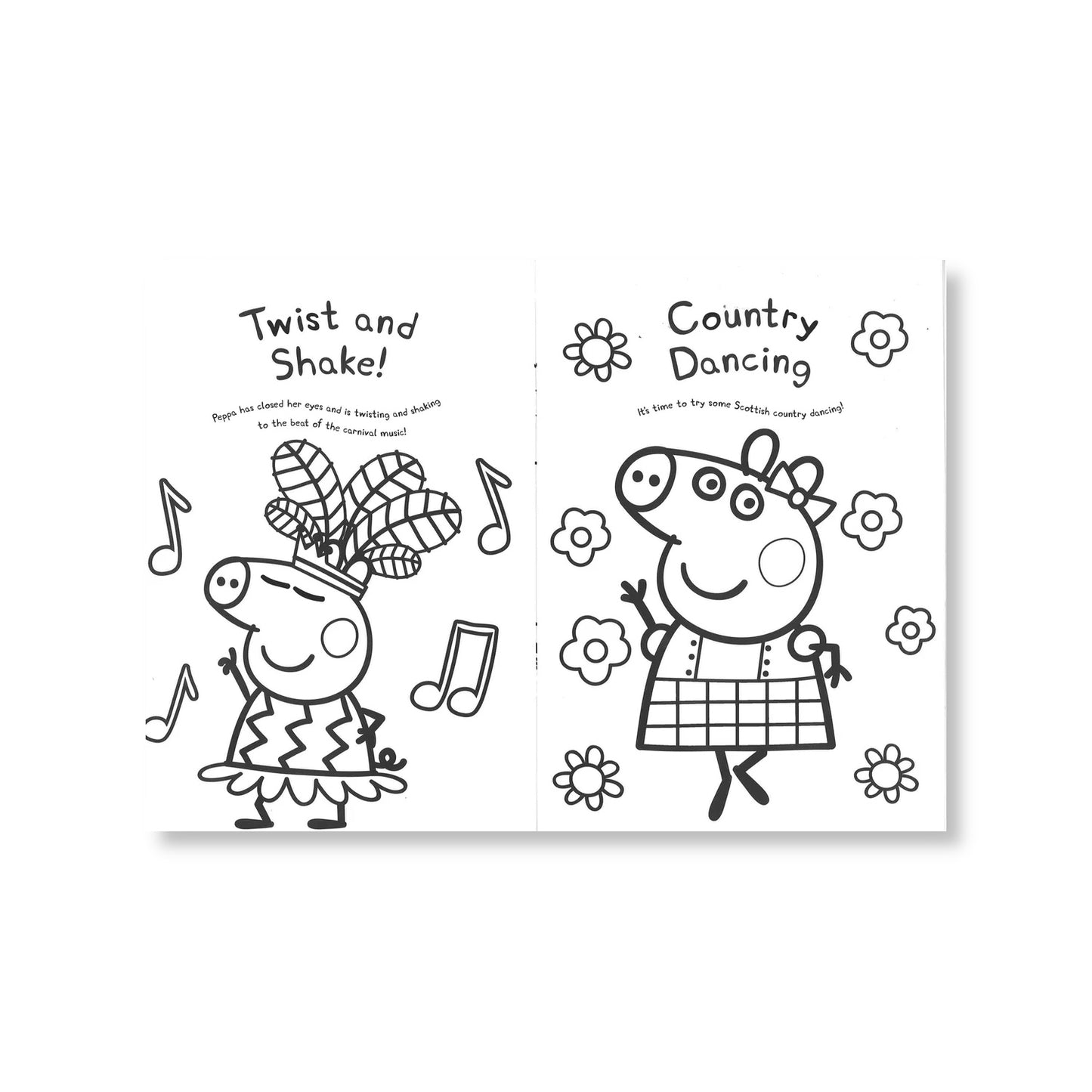 Peppa Pig - Let's Dance - Colouring Book - Anilas UK
