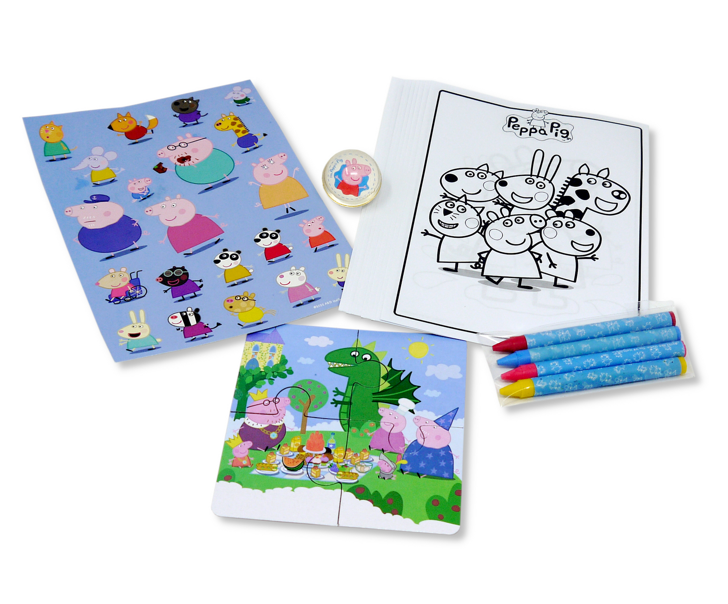 Peppa Pig themed 12 Party Bags with Fillers
