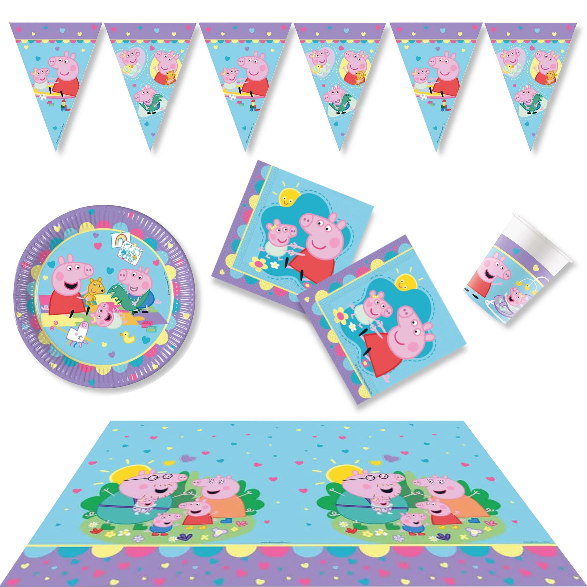 Peppa Pig Party Pack for 8 people - Anilas UK