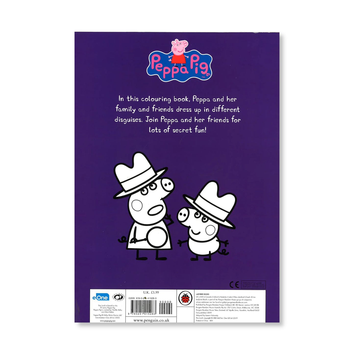 Peppa Pig - Secret Disguises - Colouring Book - Anilas UK