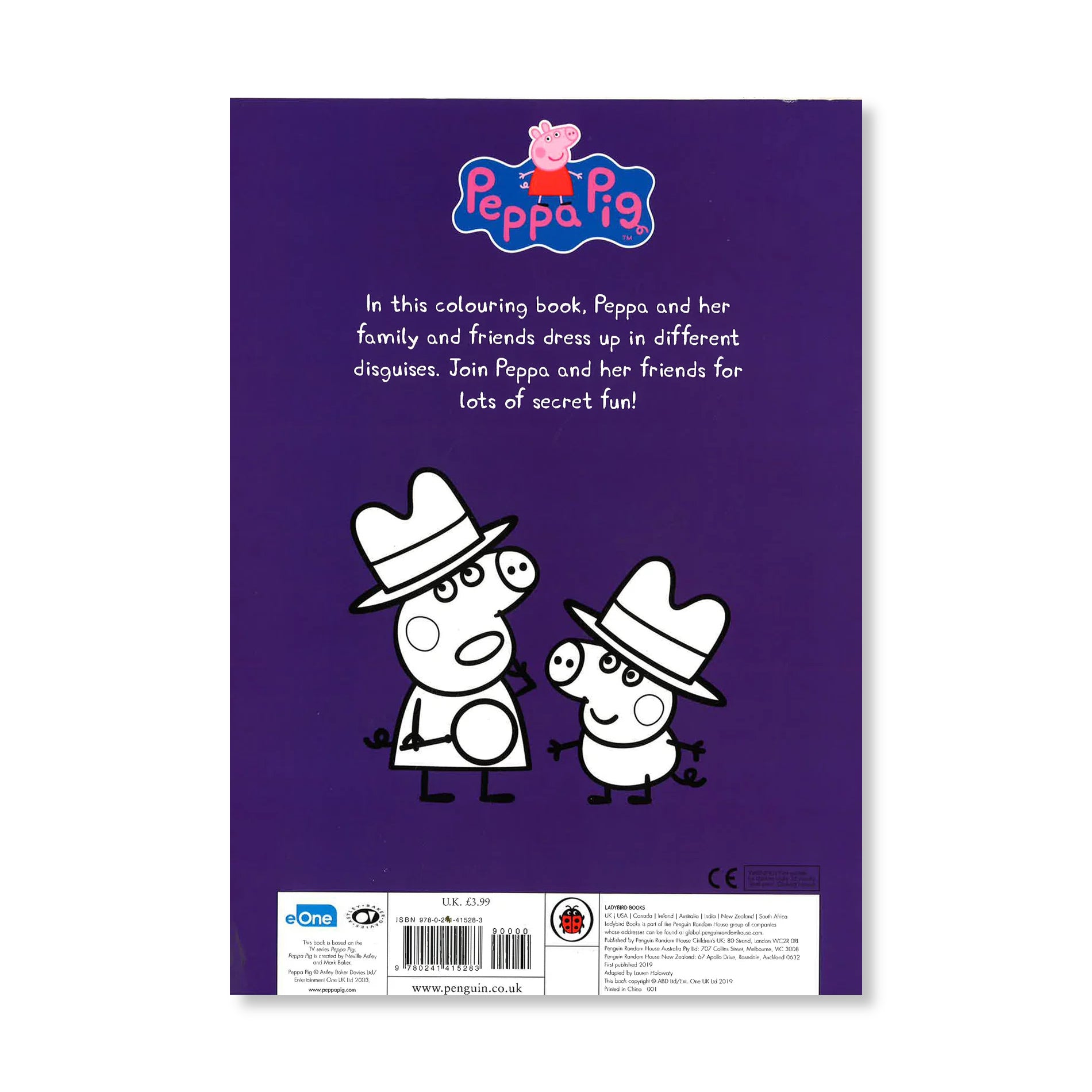 Peppa Pig - Secret Disguises - Colouring Book - Anilas UK