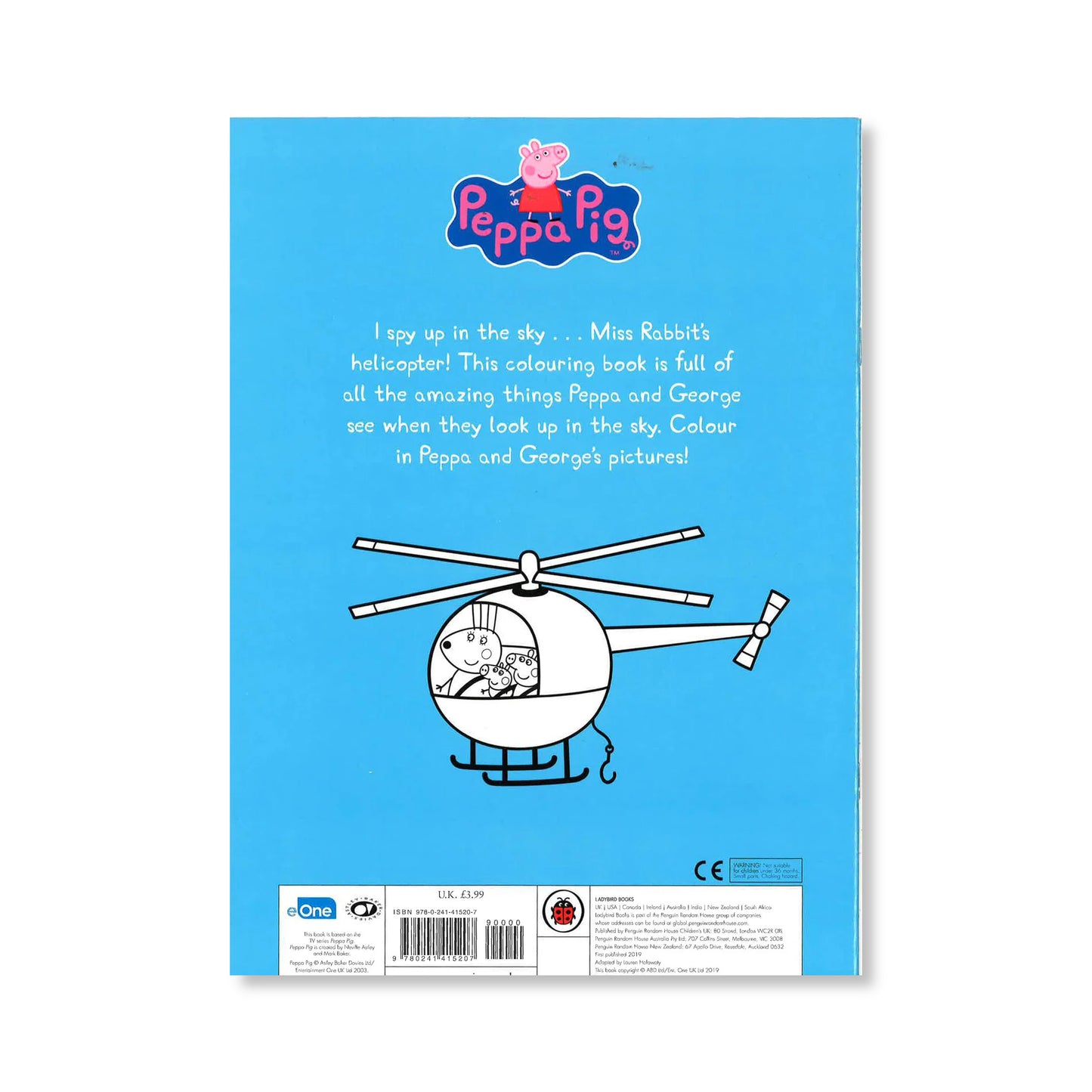 Peppa Pig - I Spy Up In The Sky Colouring Book - Anilas UK