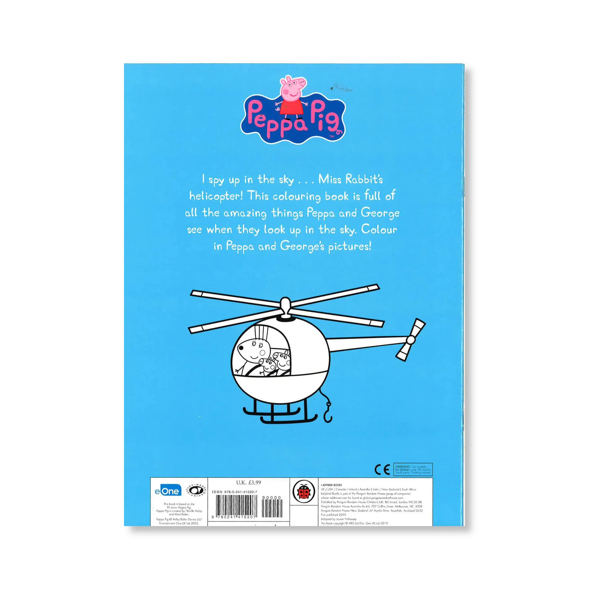 Peppa Pig - I Spy Up In The Sky Colouring Book - Anilas UK