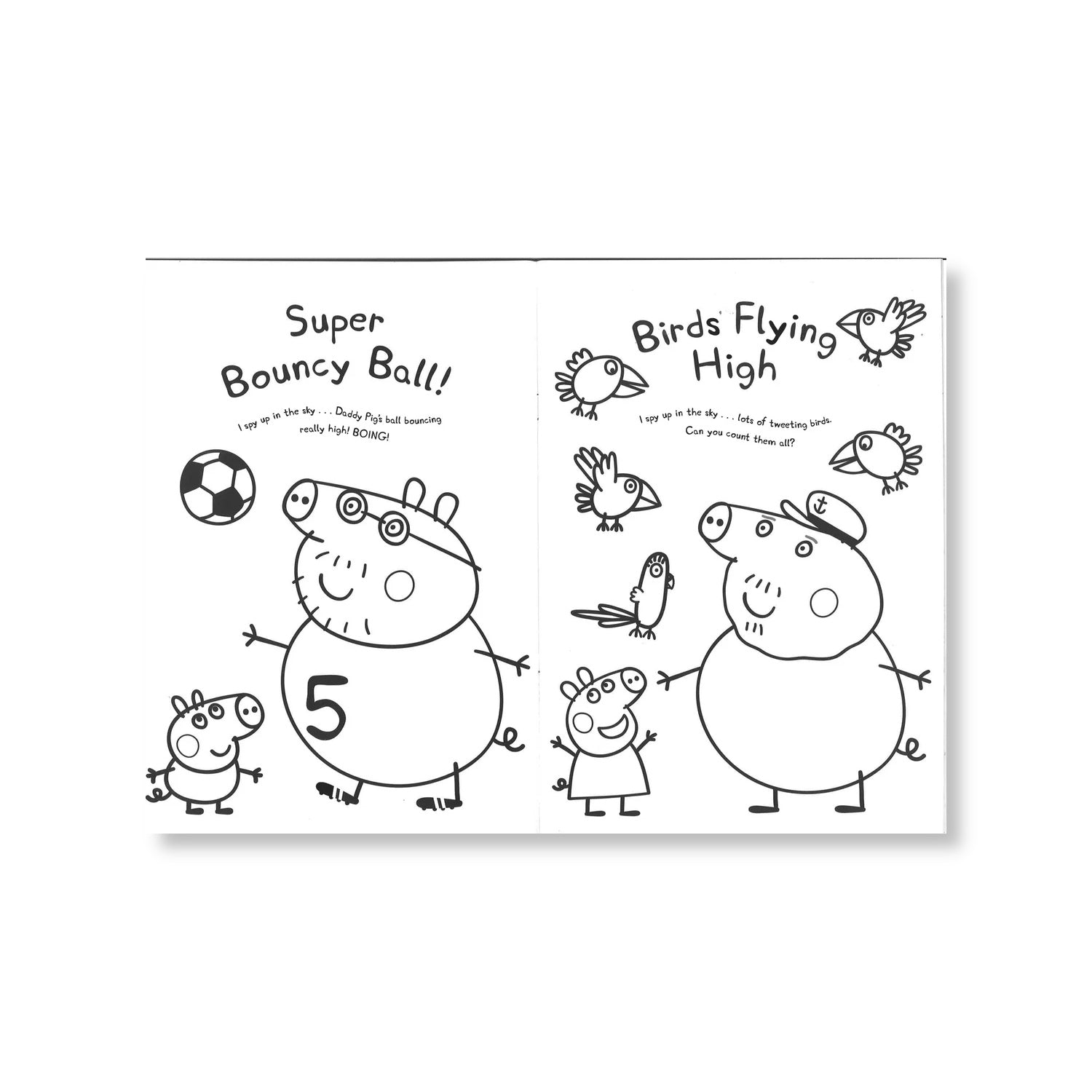 Peppa Pig - I Spy Up In The Sky Colouring Book - Anilas UK