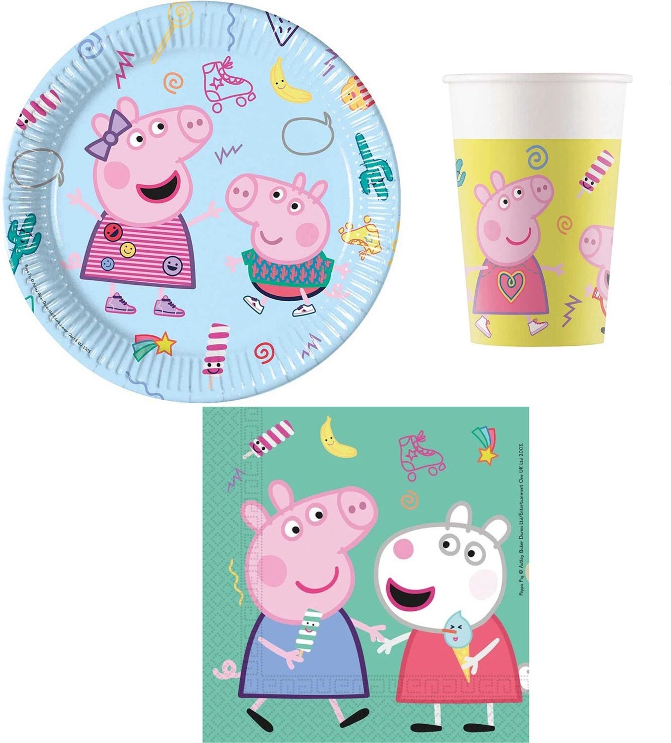 Anila's Messy Peppa Pig Party Pack for 16 people - Anilas UK