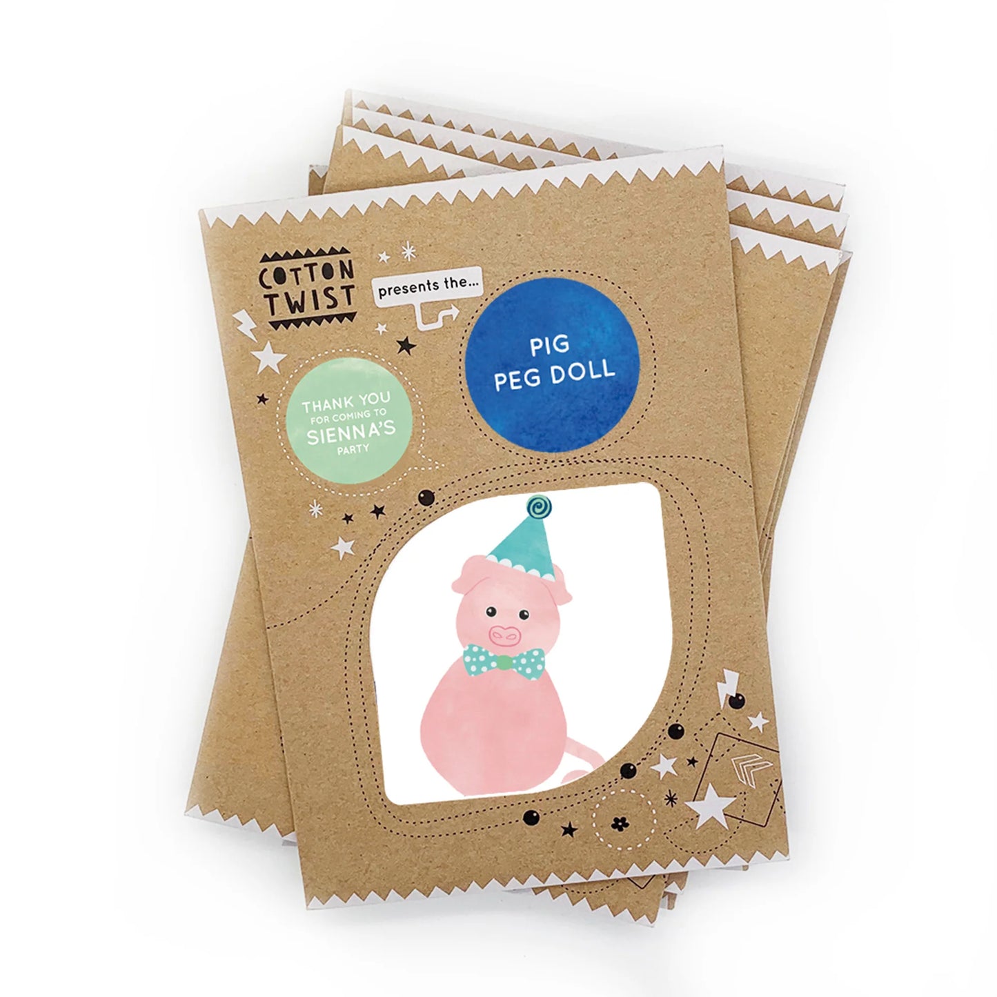 Make Your Own Pig Peg Doll - Anilas UK