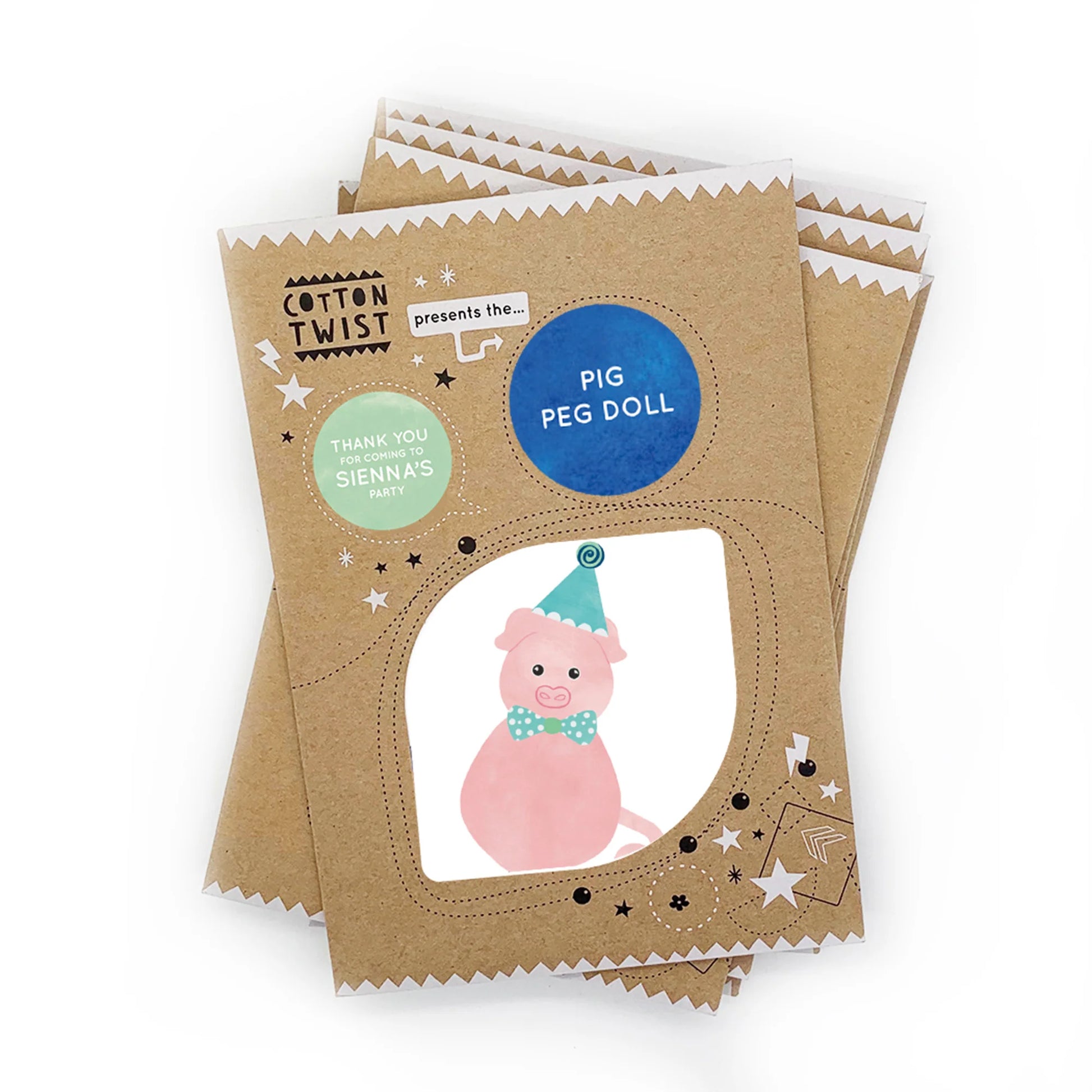 Make Your Own Pig Peg Doll - Anilas UK