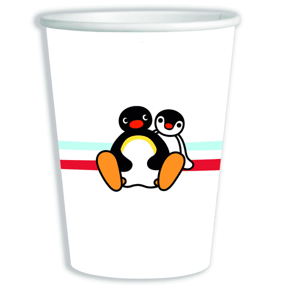 Pingu Paper Cups (Pack of 8) - Anilas UK