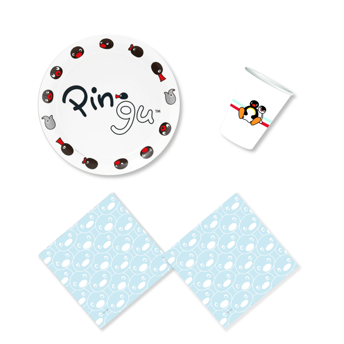 Anila's Pingu Party Pack for 16 people - Anilas UK
