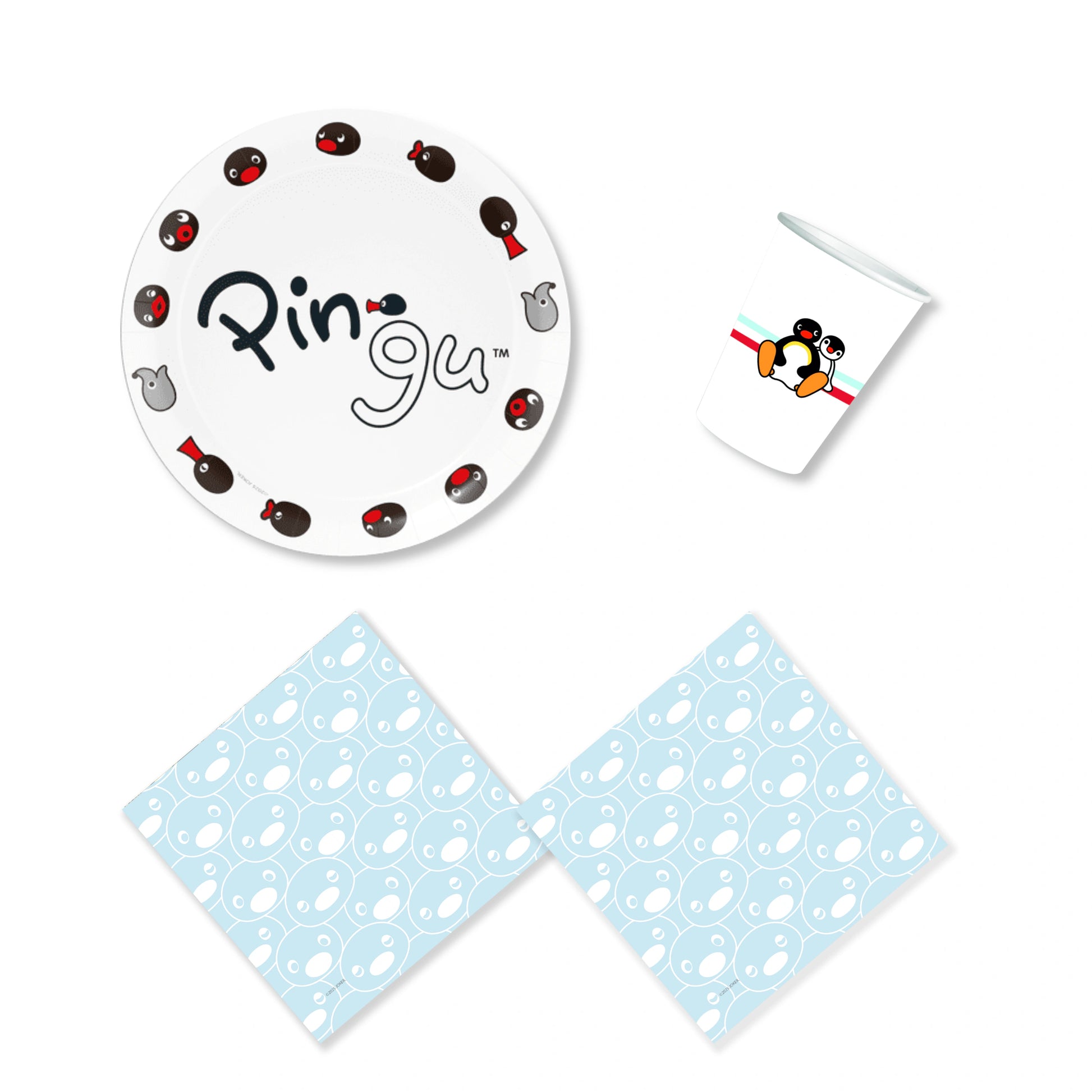 Anila's Pingu Party Pack for 16 people - Anilas UK