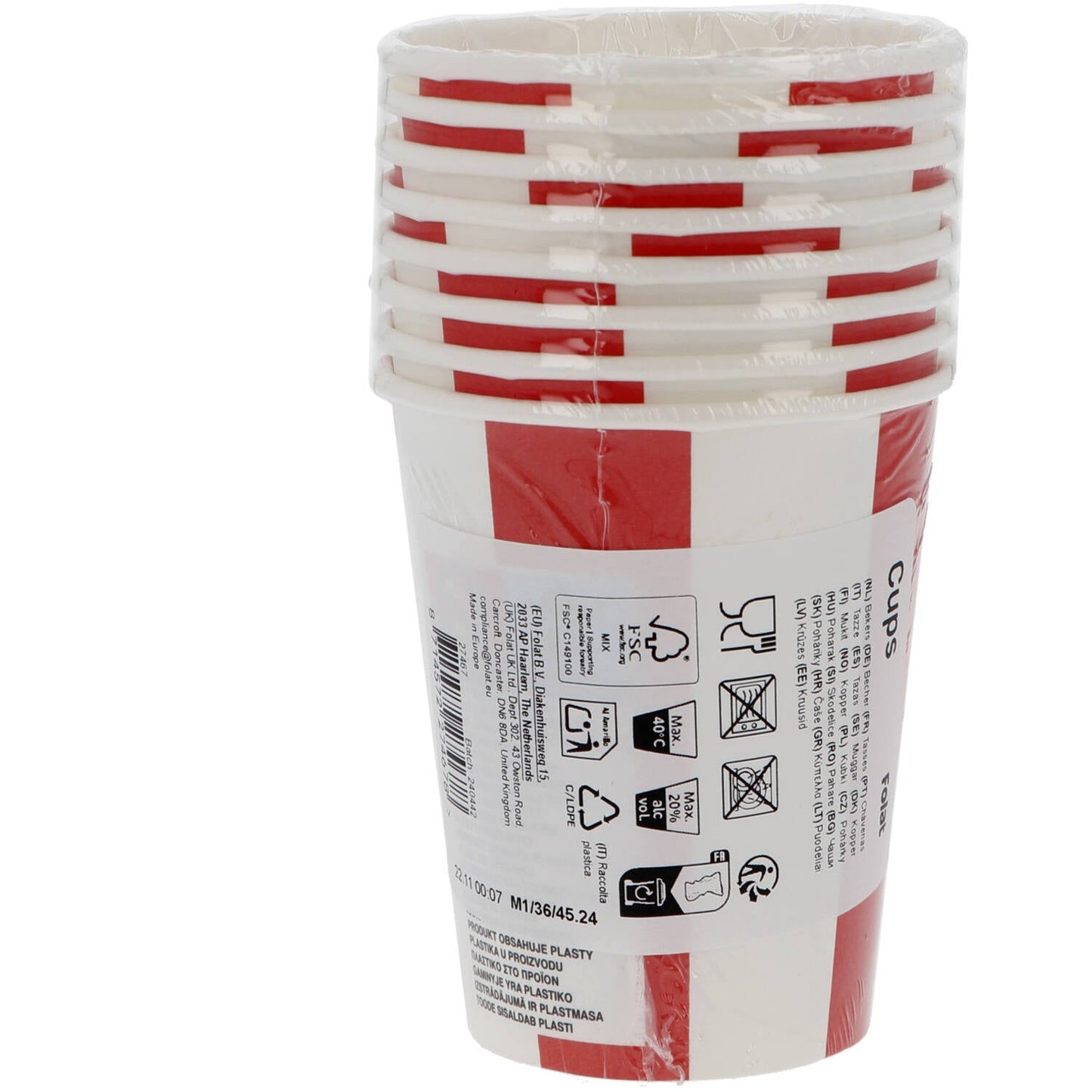 Pirate Party Paper Cups (Pack of 8) - Anilas UK