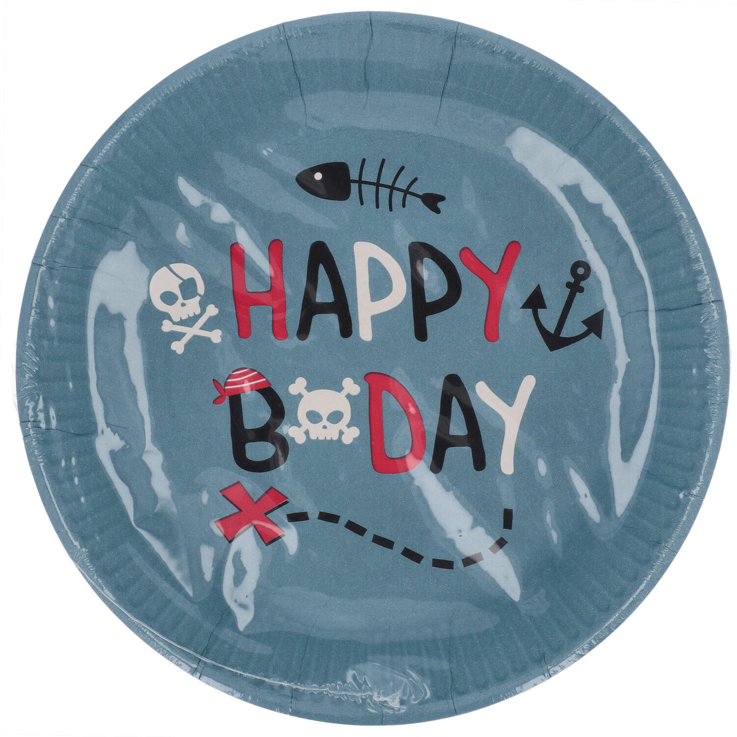 Pirate Party Paper Plates - 23cm (Pack of 8) - Anilas UK