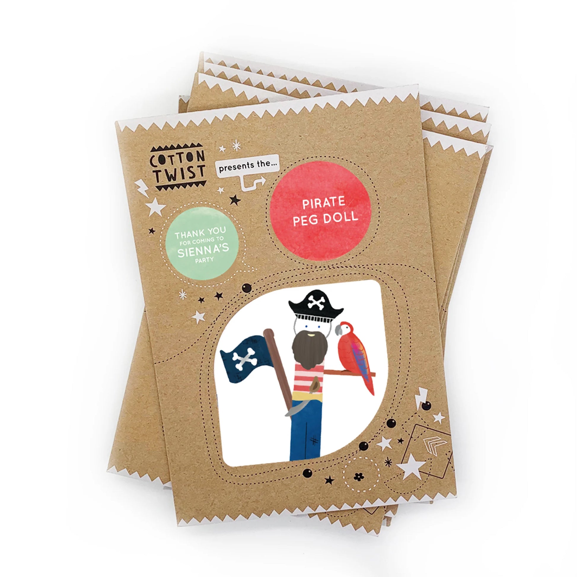 Make Your Own Pirate Peg Doll - Anilas UK