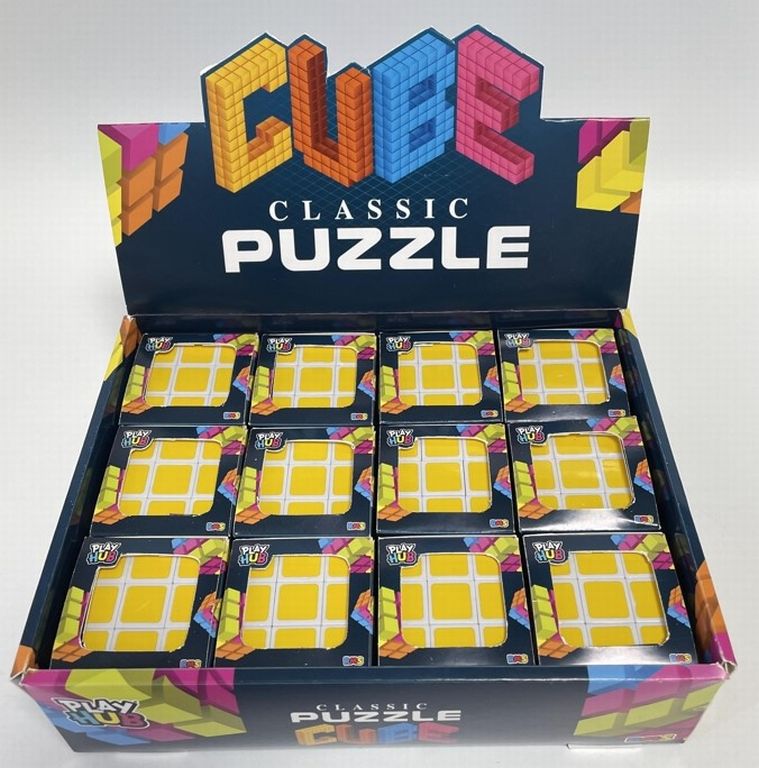 Play Hub Puzzle Cube with colourful blocks for brain-teasing fun