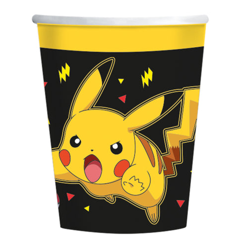 Pokémon Paper Cups 237ml Pack of 8 for Party Tableware