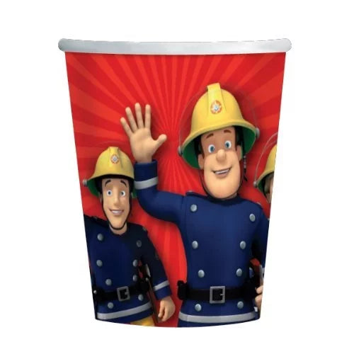 Fireman Sam Paper Cups (Pack of 8) - Anilas UK