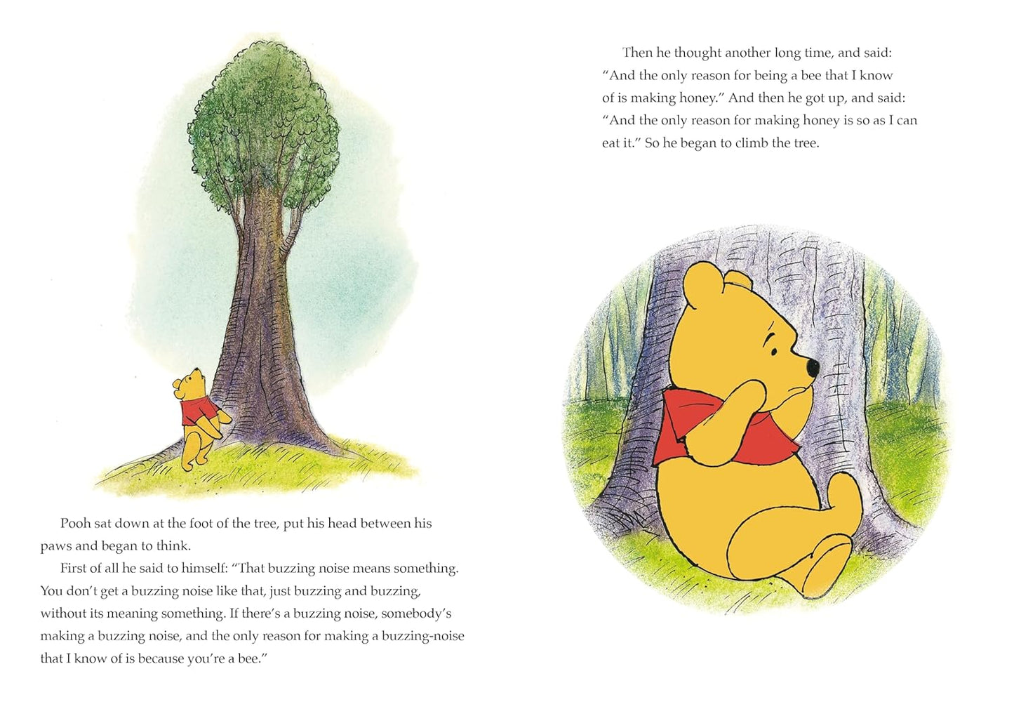 Bedtime friendship scene from Winnie the Pooh Golden Tales