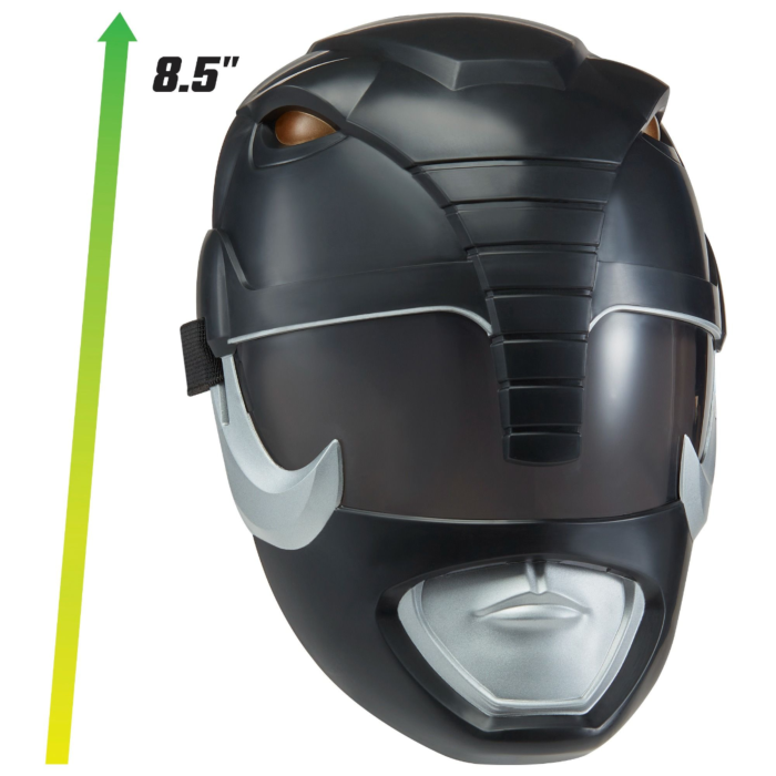 Black Ranger Mask, Side View, Durable for Kids’ Play Aged 4+ 