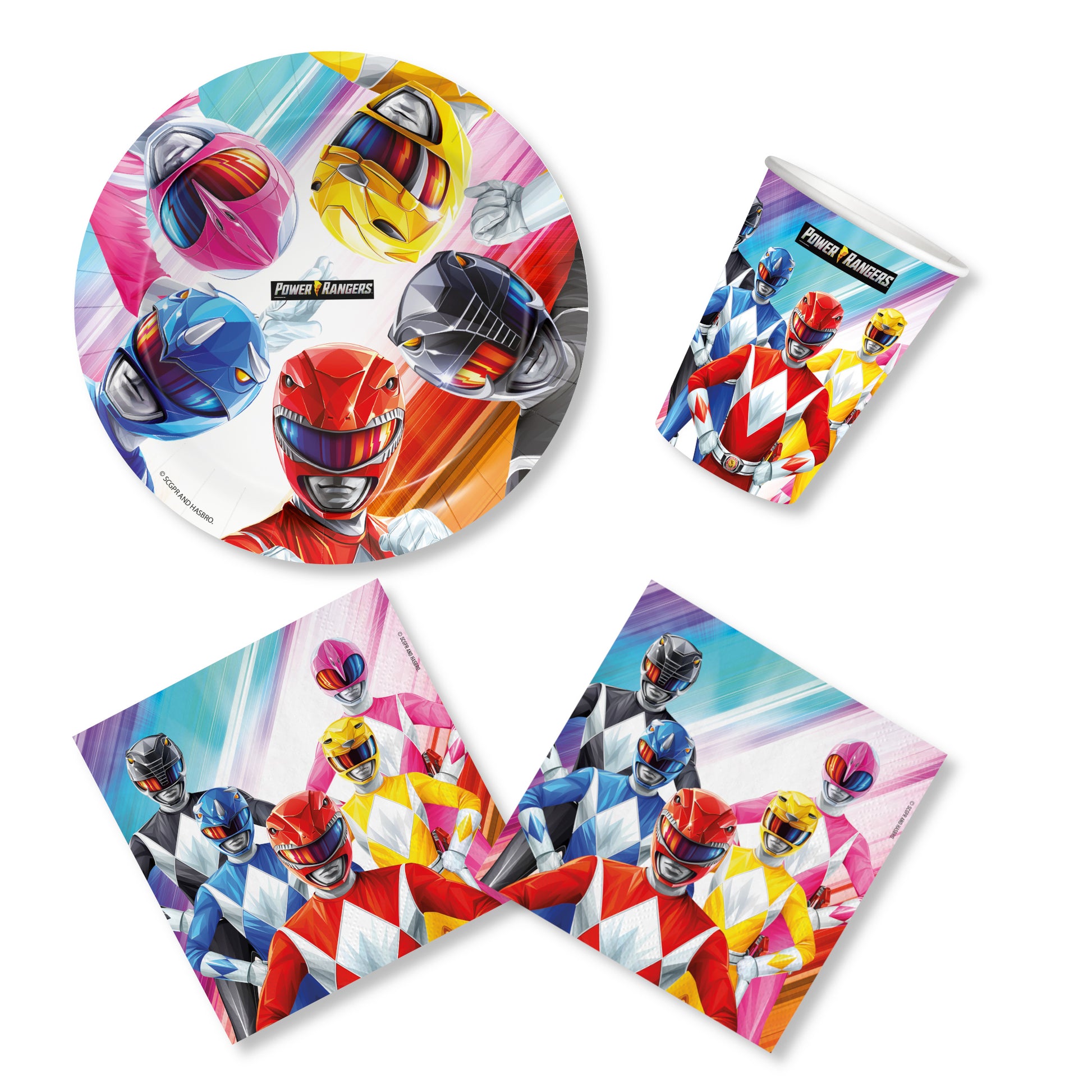 Anila's Power Rangers Party Pack for 16 people - Anilas UK