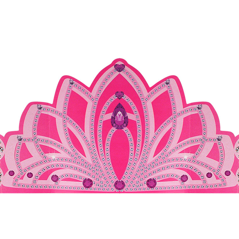 Princess Crown DIY Decorating Kit with stickers for kids