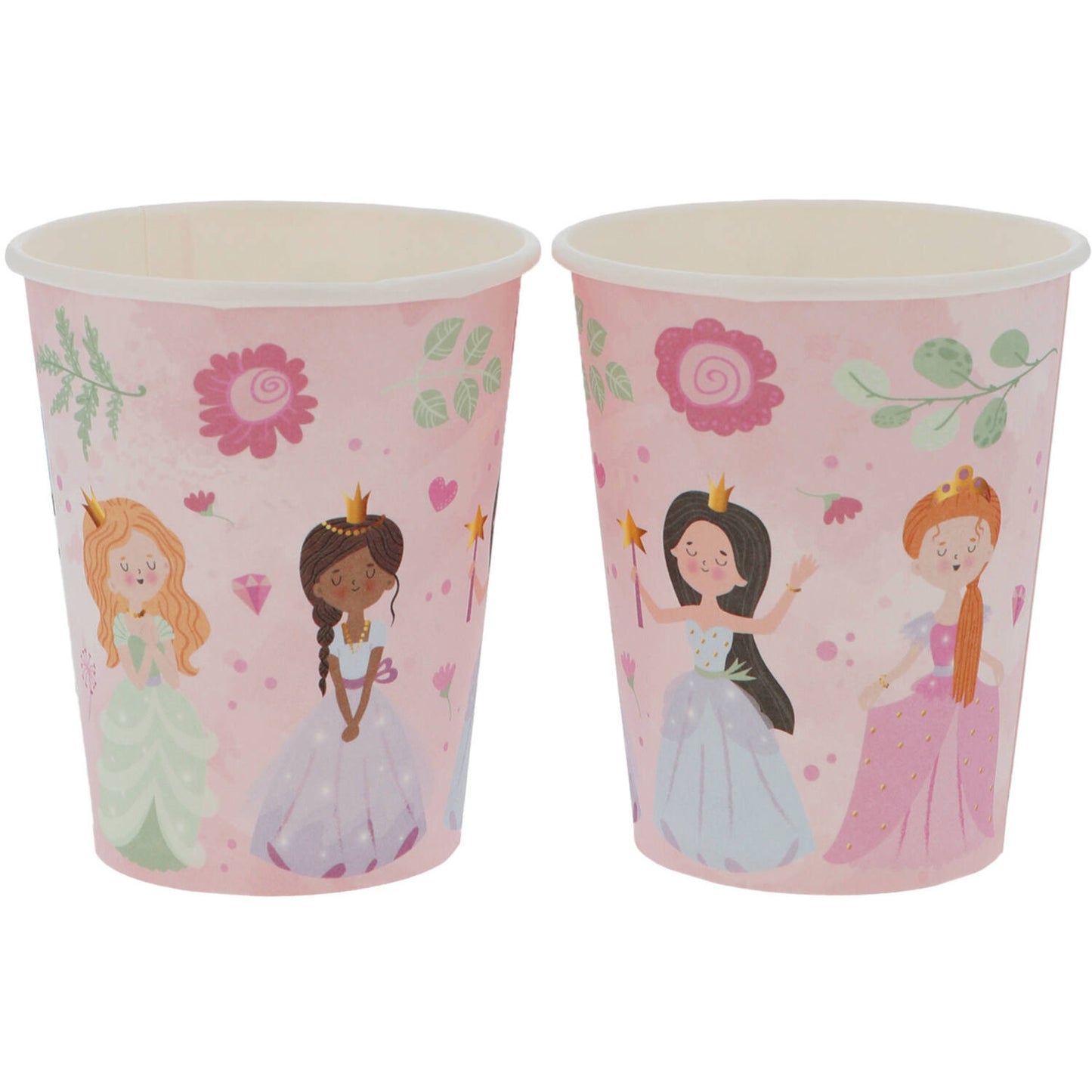 Pretty Princess Paper Cups (Pack of 8) - Anilas UK
