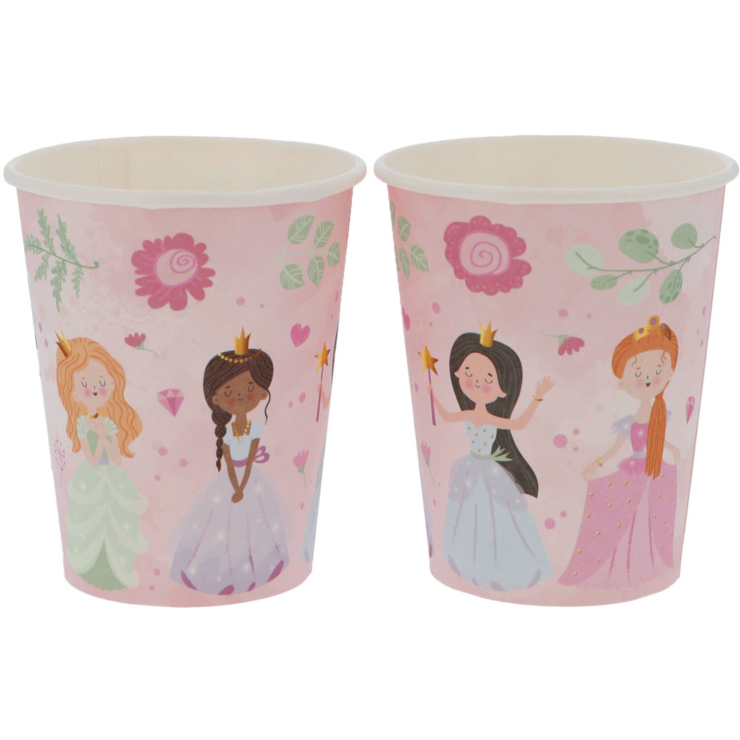 Pretty Princess Paper Cups (Pack of 8) - Anilas UK