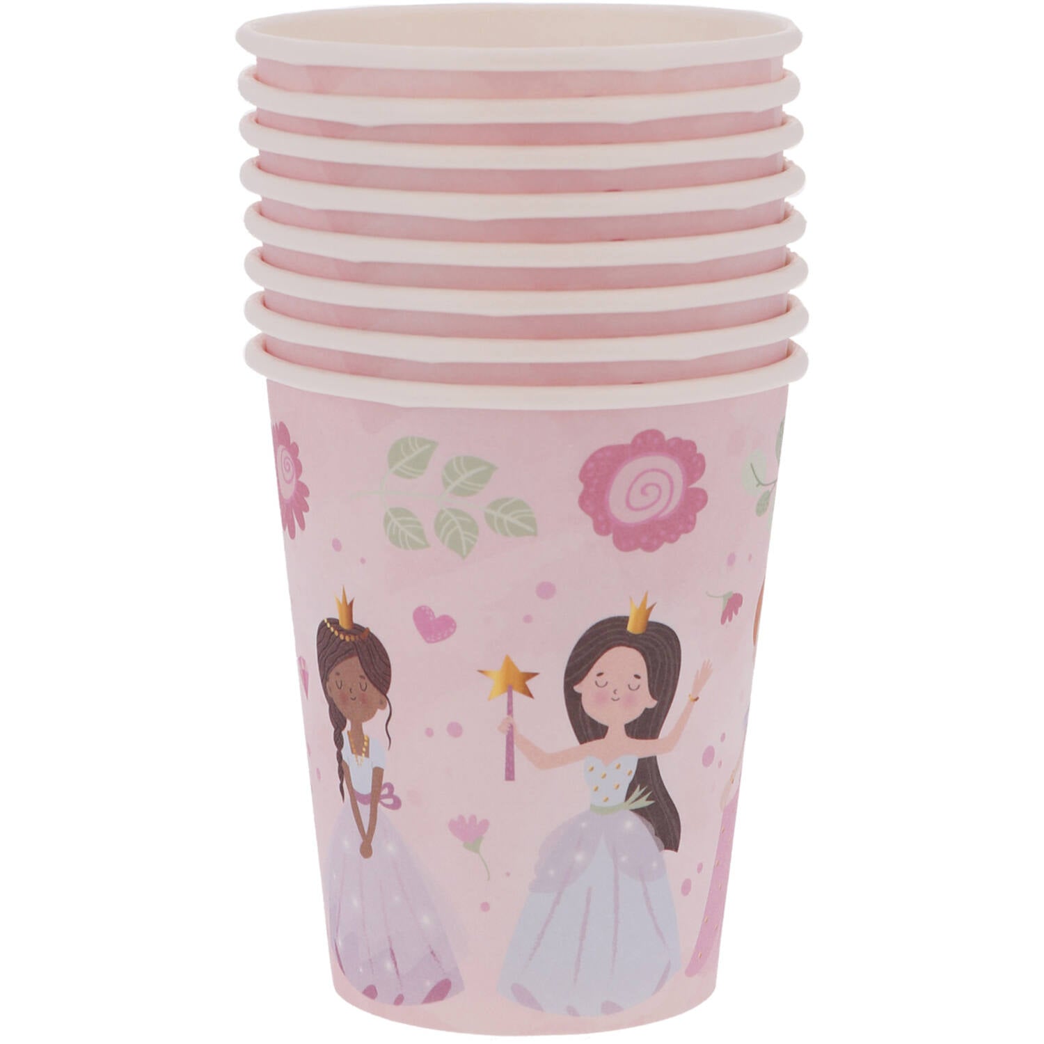 Pretty Princess Paper Cups (Pack of 8) - Anilas UK