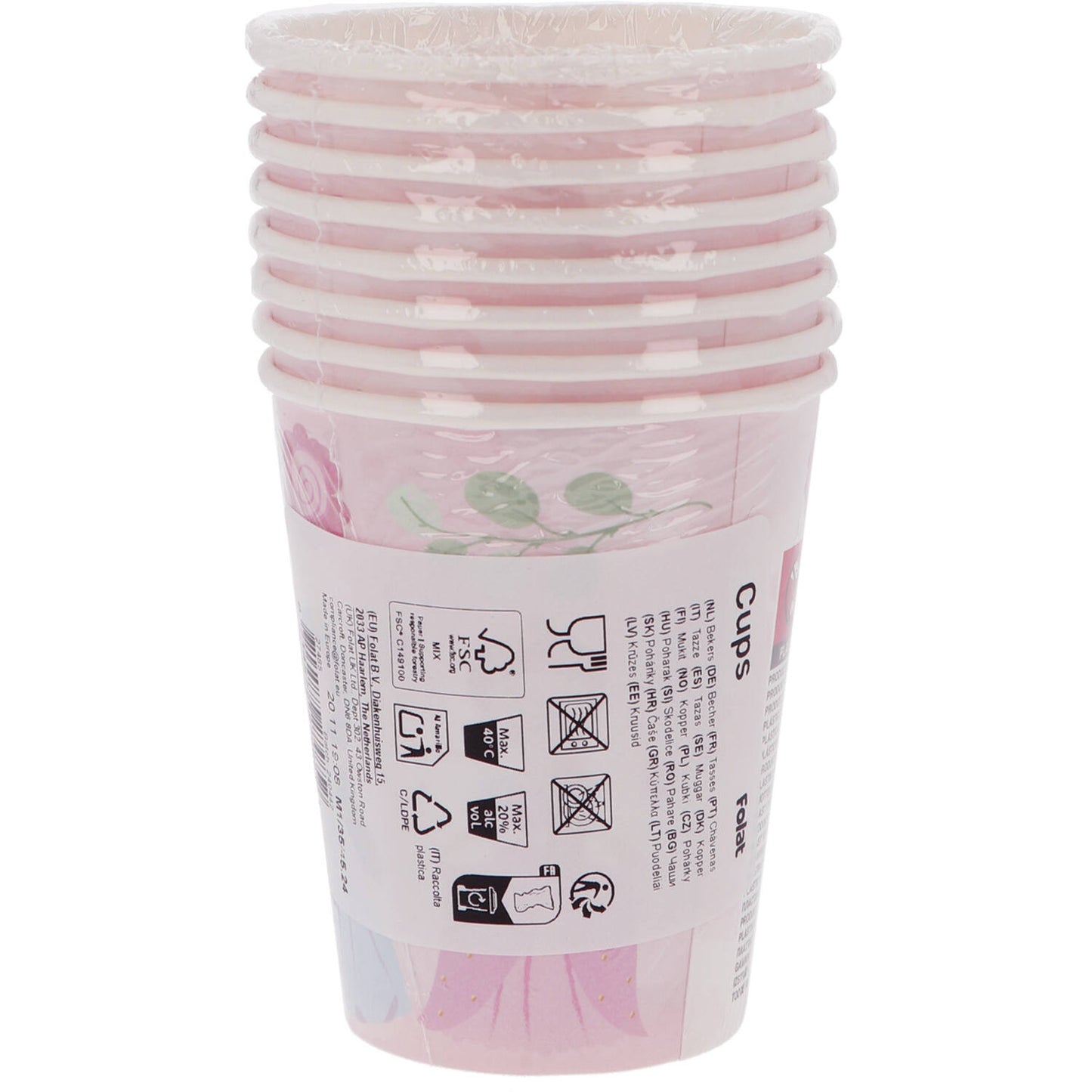 Pretty Princess Paper Cups (Pack of 8) - Anilas UK