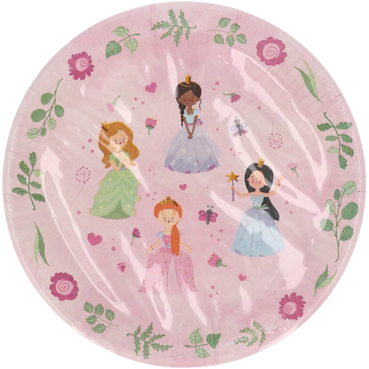 Pretty Princess Paper Plates - 23cm (Pack of 8) - Anilas UK