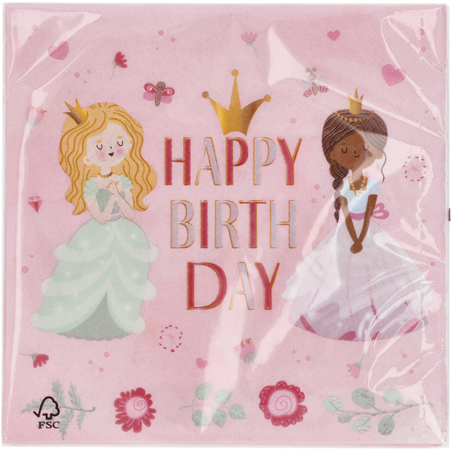 Pretty Princess Napkins (Pack of 20) - Anilas UK