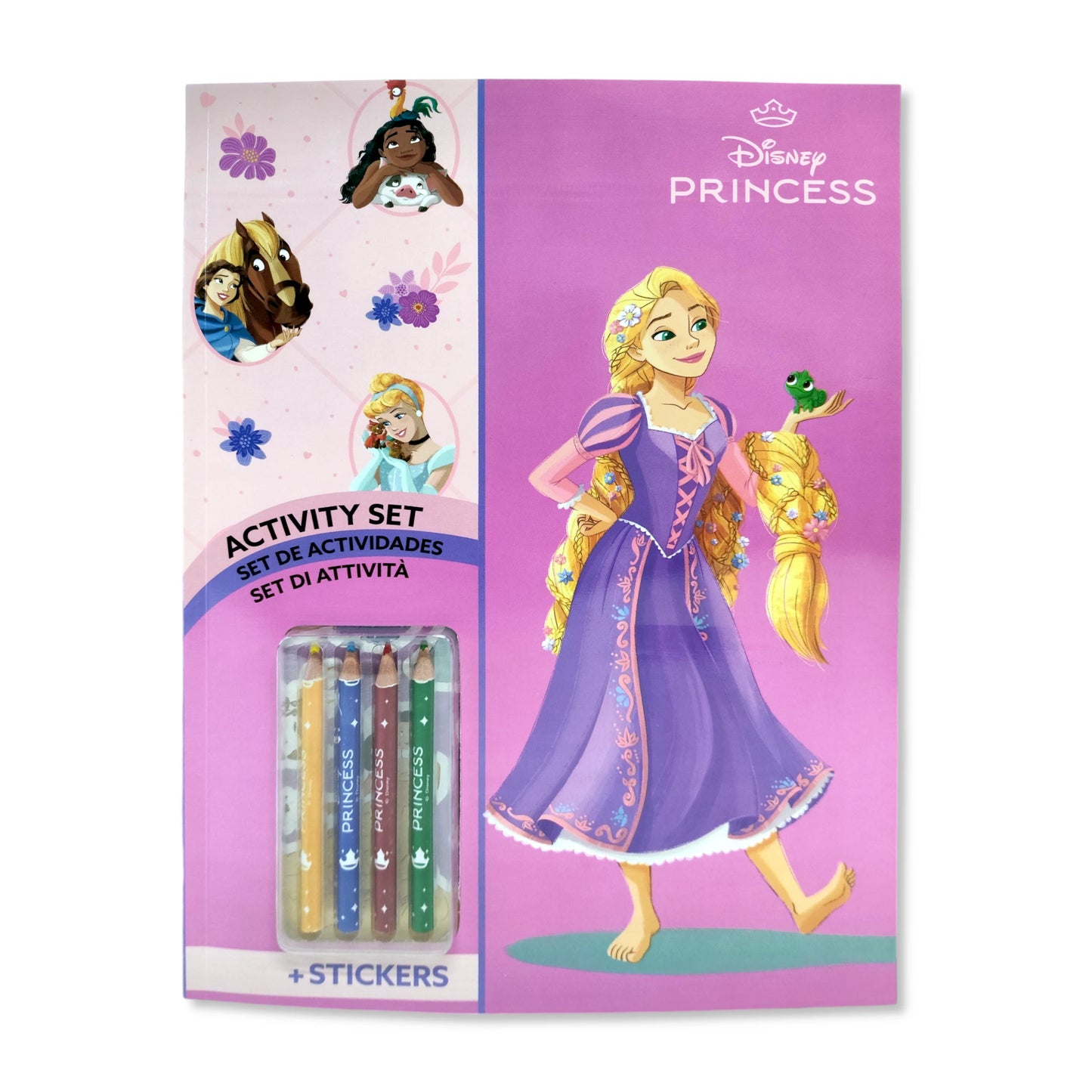 Disney Princess Colouring Book with Stickers & Pencils