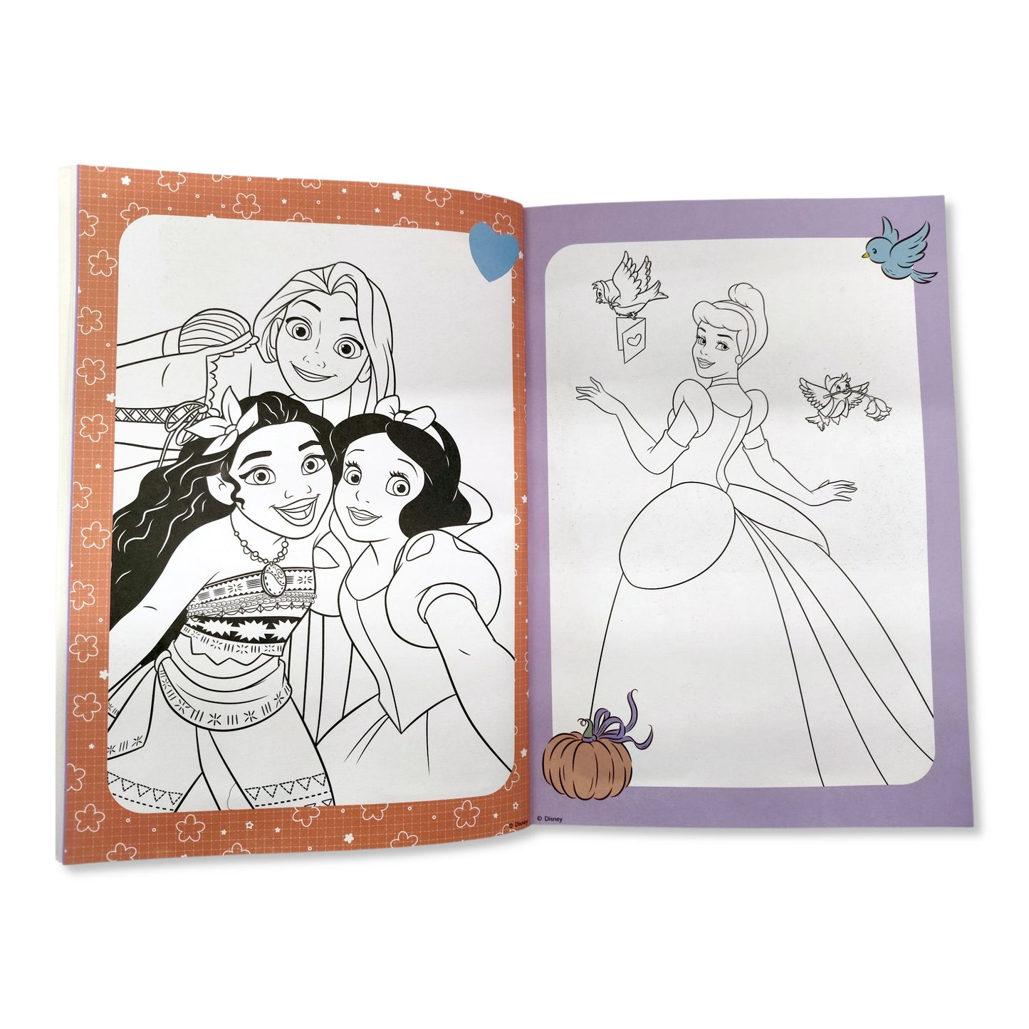 Disney Princess Colouring Book with Stickers & Pencils