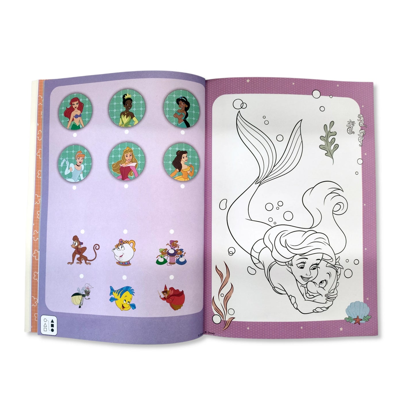 Disney Princess Colouring Book with Stickers & Pencils