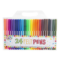 Project Craft 24 Non-Toxic Felt Tip Pens with vibrant colours