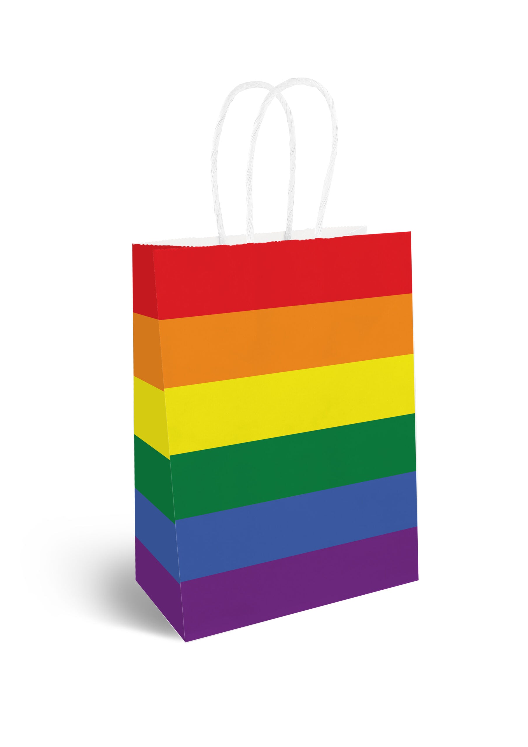 Rainbow Pride LGBTQ+ Paper Party Bags with handles