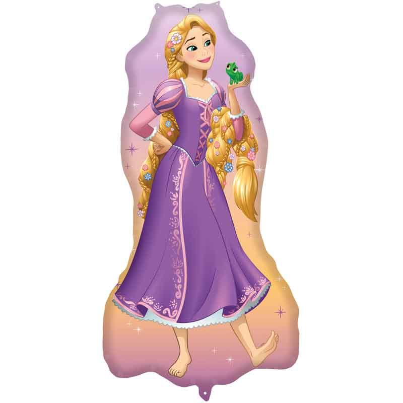 Disney Princess Rapunzel Shaped Foil Balloon, 101 x 58 cm for Kids’ Parties